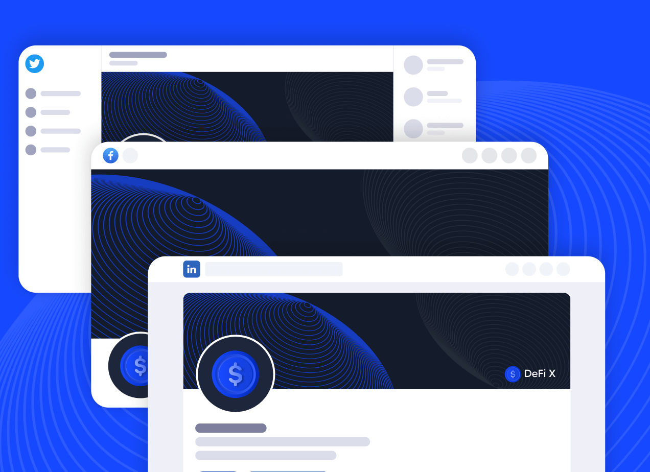 Social Media Assets - DeFi X Webflow Template